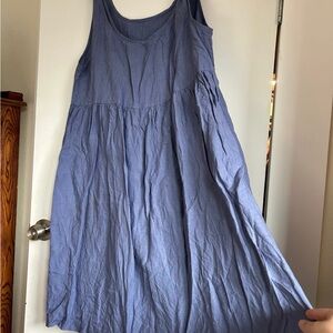 Linen by MN linen blue dress